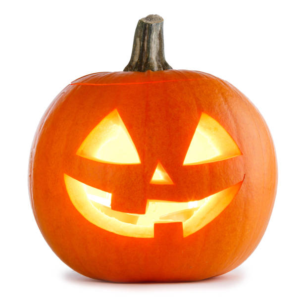 istock Halloween Pumpkin on white 1042951766