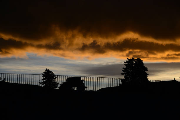Arles just before thunderstorm, Sunset, France