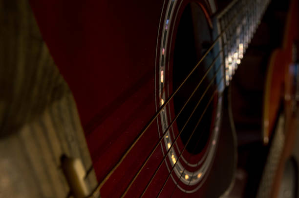 istock Two guitars one acoustic and another spanish. 1042961190