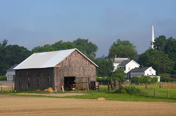 Tobacco farm in scenic Hatfield Massachusetts