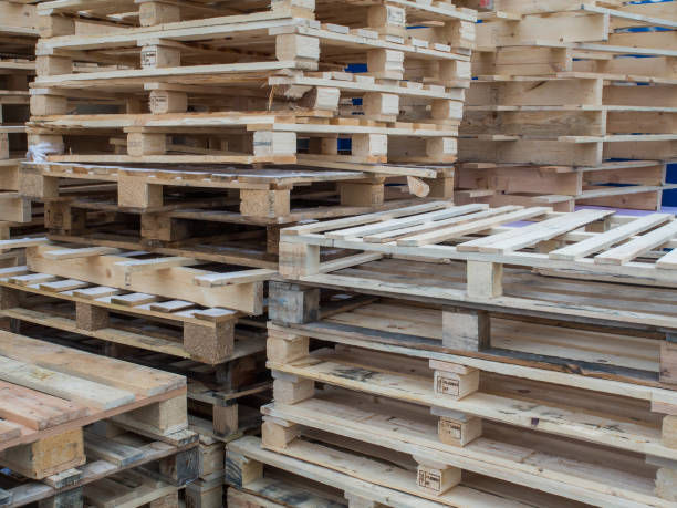 istock Wooden euro pallets 1042965058