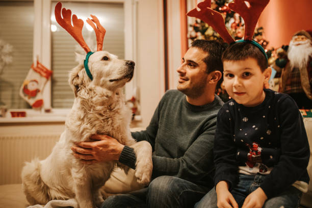 istock Happy family on Christmas 1042967758