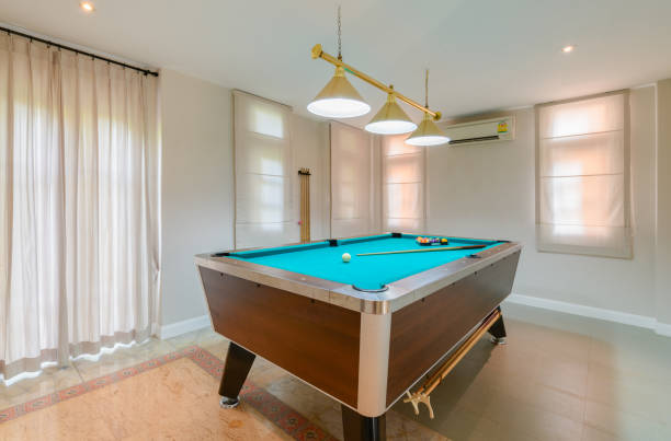 istock interior of  billiards room in home 1042967810