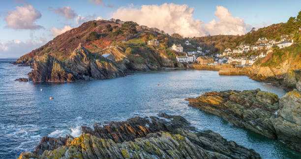 istock Morning light in December over Polperro Harbour, Cornwall 1042982392