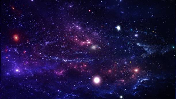istock Planets and galaxy, science fiction wallpaper. 1042985426