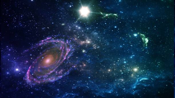 istock Planets and galaxy, science fiction wallpaper. 1042985500
