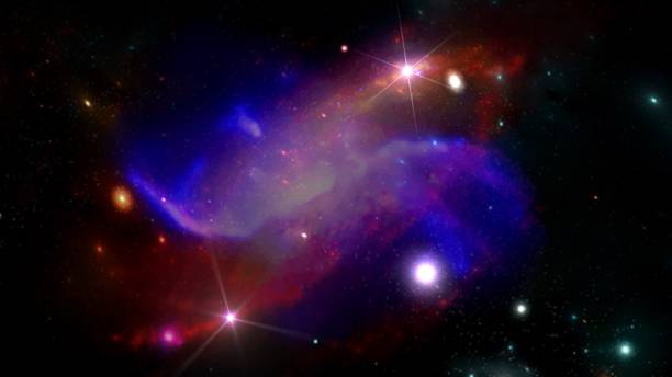 istock Planets and galaxy, science fiction wallpaper. 1042985678