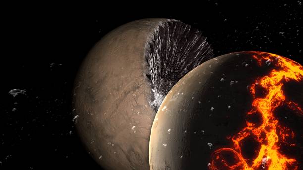 istock Planets and galaxy, science fiction wallpaper. 1042985846