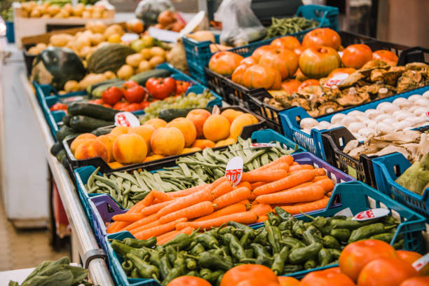istock Vegetables for sale at market 1042986074