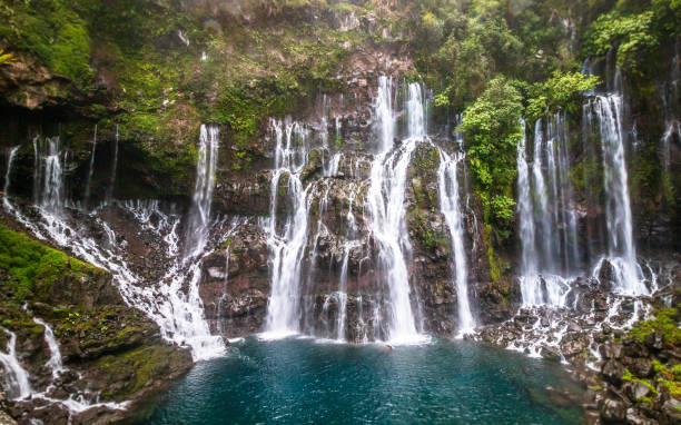 istock Grand-Galet Waterfall, Reunion Island. 1042994224