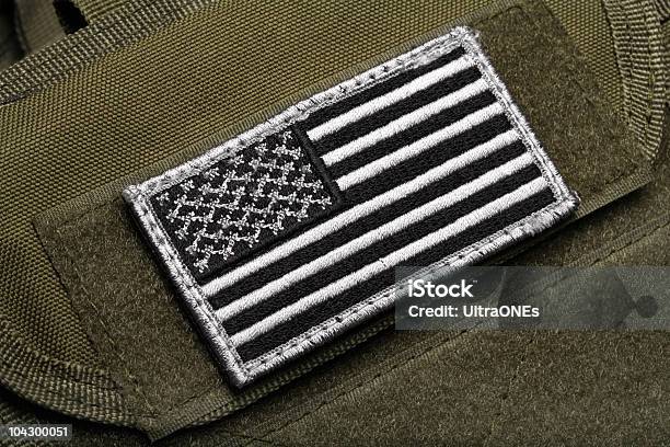 American Flag On Vest Stock Photo - Download Image Now - American