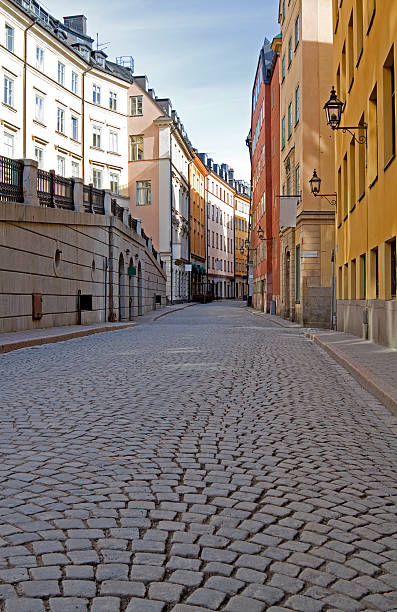 istock Cobblestone street in Stockholm. 104300127