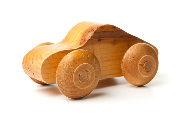 istock Hand Made Wood Toy Car 104300535