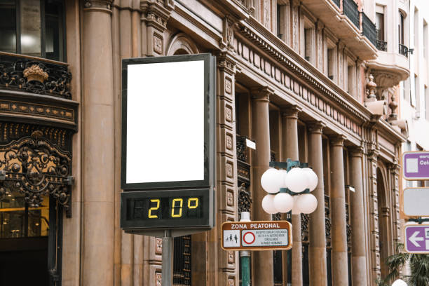 istock Blank billboard at street 1043008566