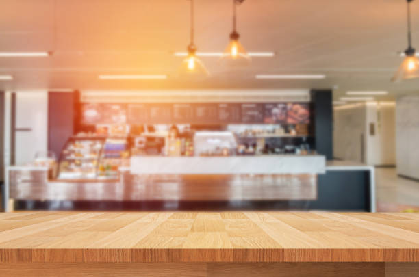 istock Wooden Table At Restaurant 1043021272