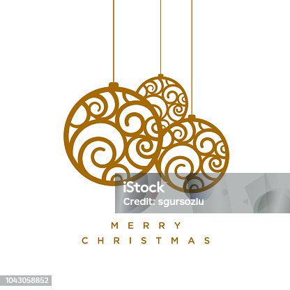 istock Vector Christmas greeting card design 1043058852