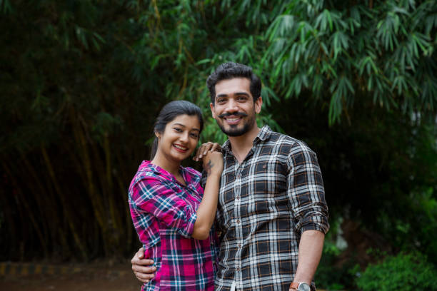 istock Couple posing with perfect smile and white teeth - Stock image 1043059252