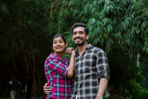 istock Couple posing with perfect smile and white teeth - Stock image 1043059688