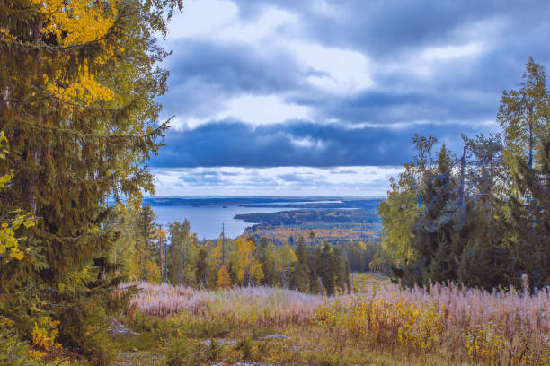 istock Autumn landscape from Sotkamo, Finland. 1043062226