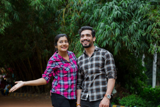 istock Couple posing with perfect smile and white teeth - Stock image 1043065420