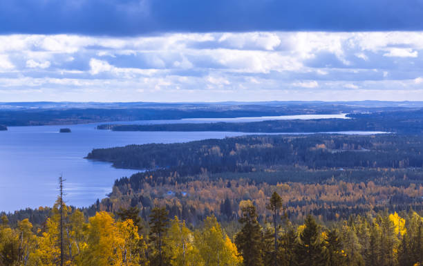 istock Autumn landscape from Sotkamo, Finland. 1043065492