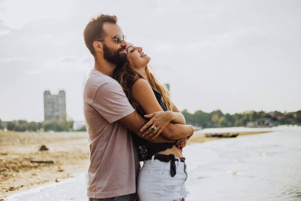 istock Lovers in the warm embrace 1043070530