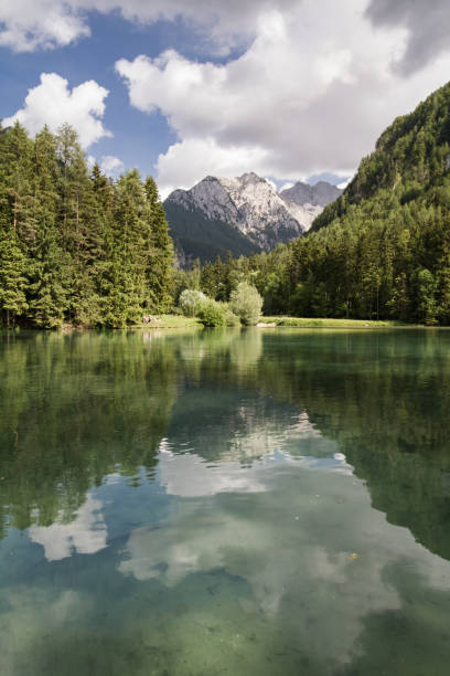 istock View on scenic mountain lake plansarsko, slovenia 1043070792