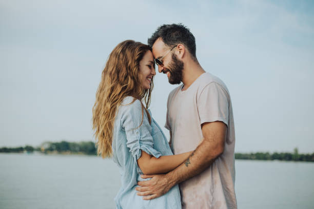 istock Lovers in the warm embrace 1043073712