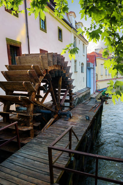 istock Prague wooden water mill 1043081798