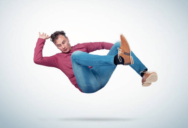 istock Situation, the man is falling. Concept of an accident 1043090226