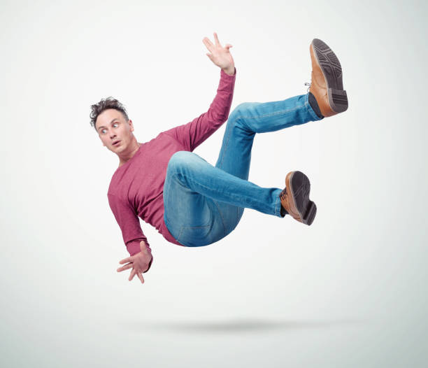 istock Situation, the man is falling. Concept of an accident 1043090258