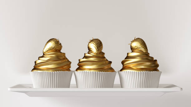 istock White and Gold Luxury Strawberry Cakes 1043099820