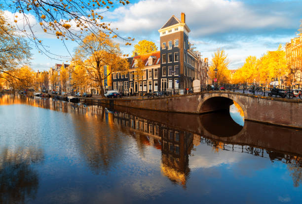 istock Houses of Amstardam, Netherlands 1043100372