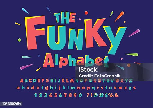 istock Funky font 1043100454
