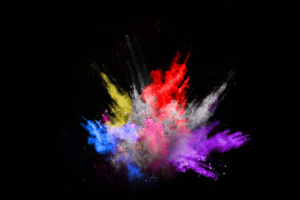 istock abstract colored dust explosion on a black background.abstract powder splatted background,Freeze motion of color powder exploding/throwing color powder, multicolored glitter texture. 1043100578