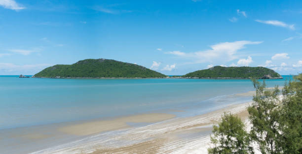 istock Lam Sala Beach with Blue Sky and Rock Mountain at Prachuap Khiri Khan Thailand 1043100664