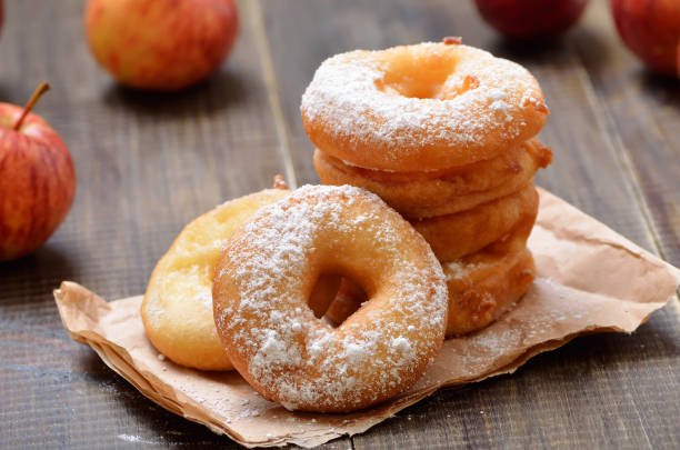 istock Homemade donuts with apples 1043104860