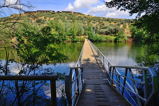 Puente sobre el río Bullaque de las Tablas de la Yedra, en Piedrabuena, Ciudad Real, España. photo