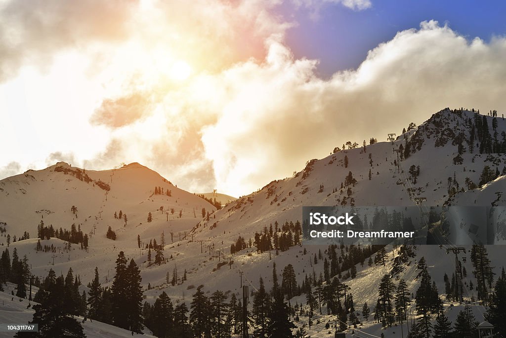 Squaw Valley Ski resort - Lizenzfrei Olympic Valley Stock-Foto