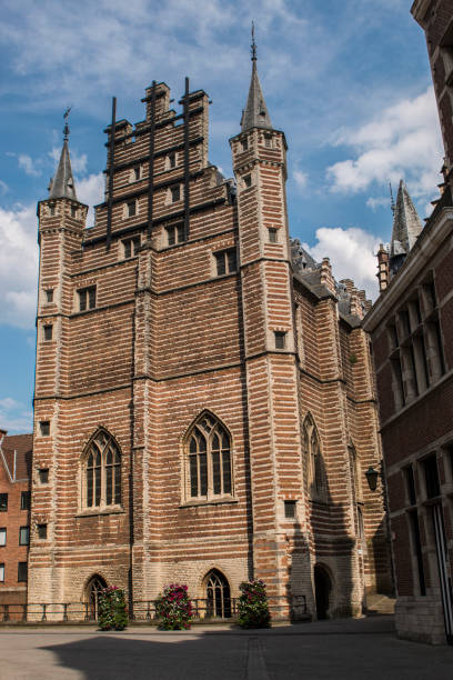 edificio medievale nel centro della città di anversa, belgio - brabo foto e immagini stock