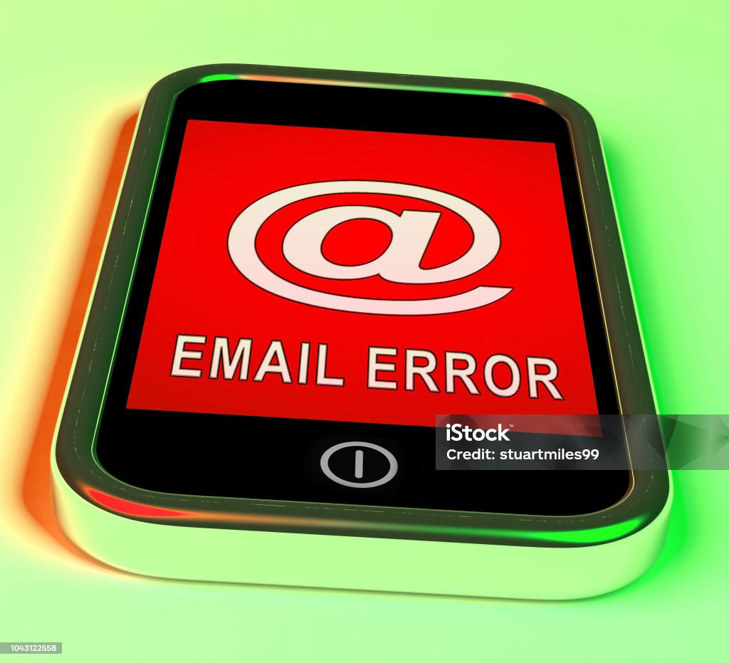 Emial Fail Email Fail Error Send Trouble 3d Rendering Stock Photo - Download Image ...