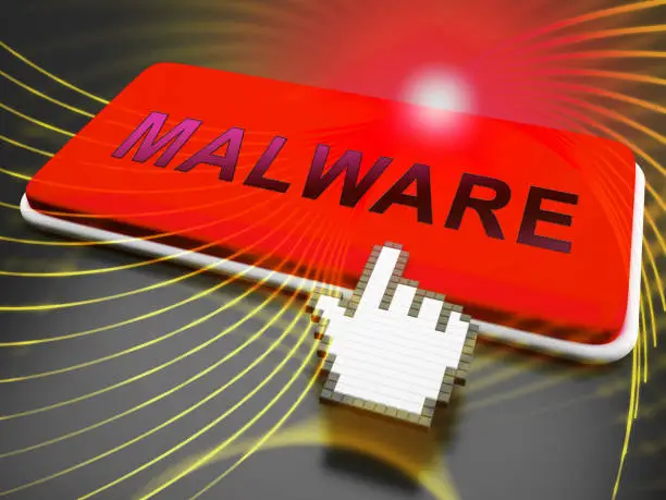 Photo of Malware Scammer Security Shield Safety 3d Rendering