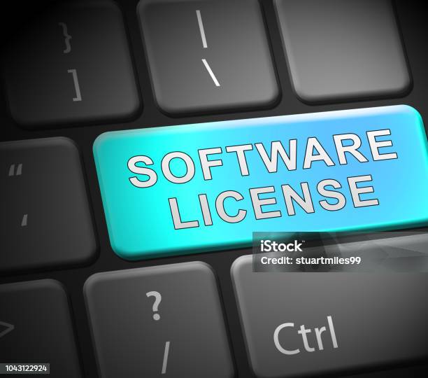 Programming License Photo Software License Certified Application Code 3d Illustration Stock Photo ...