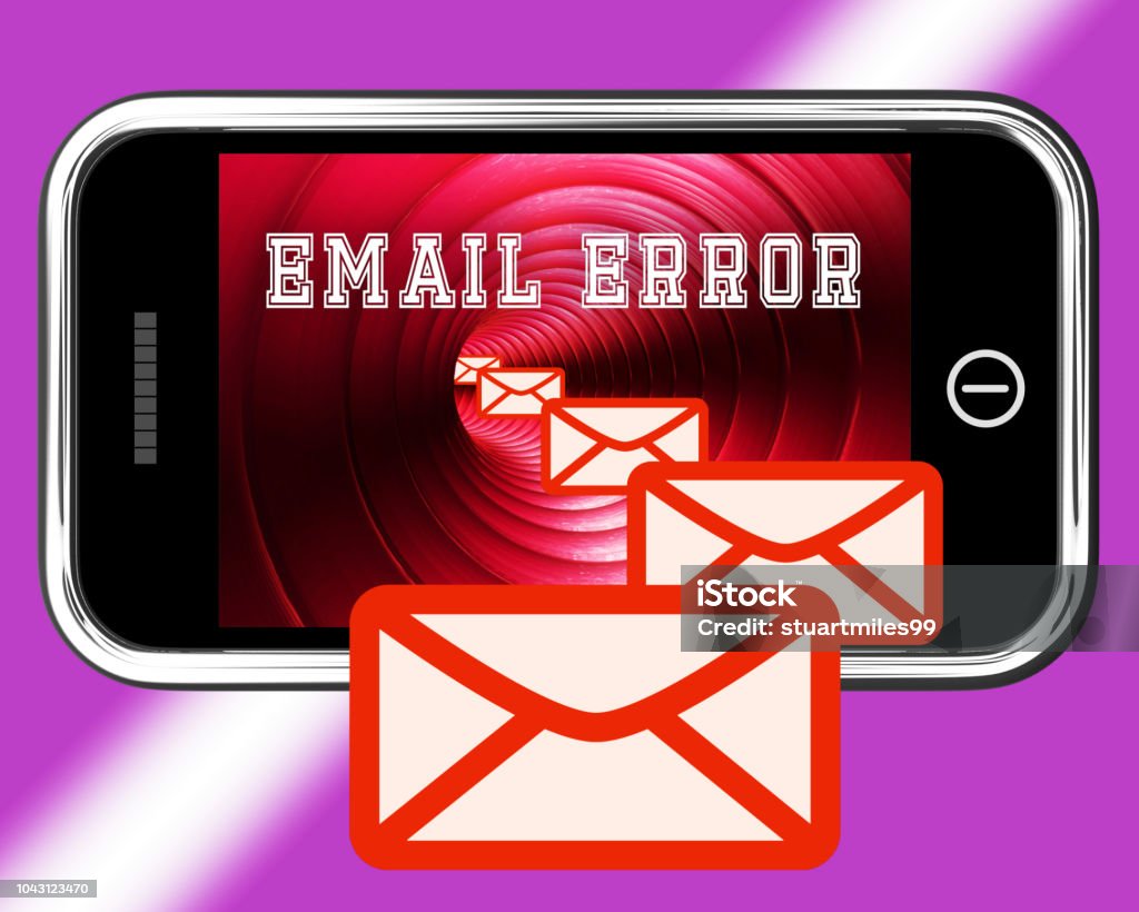 Emial Fail Email Fail Error Send Trouble 3d Rendering Stock Photo - Download Image ...