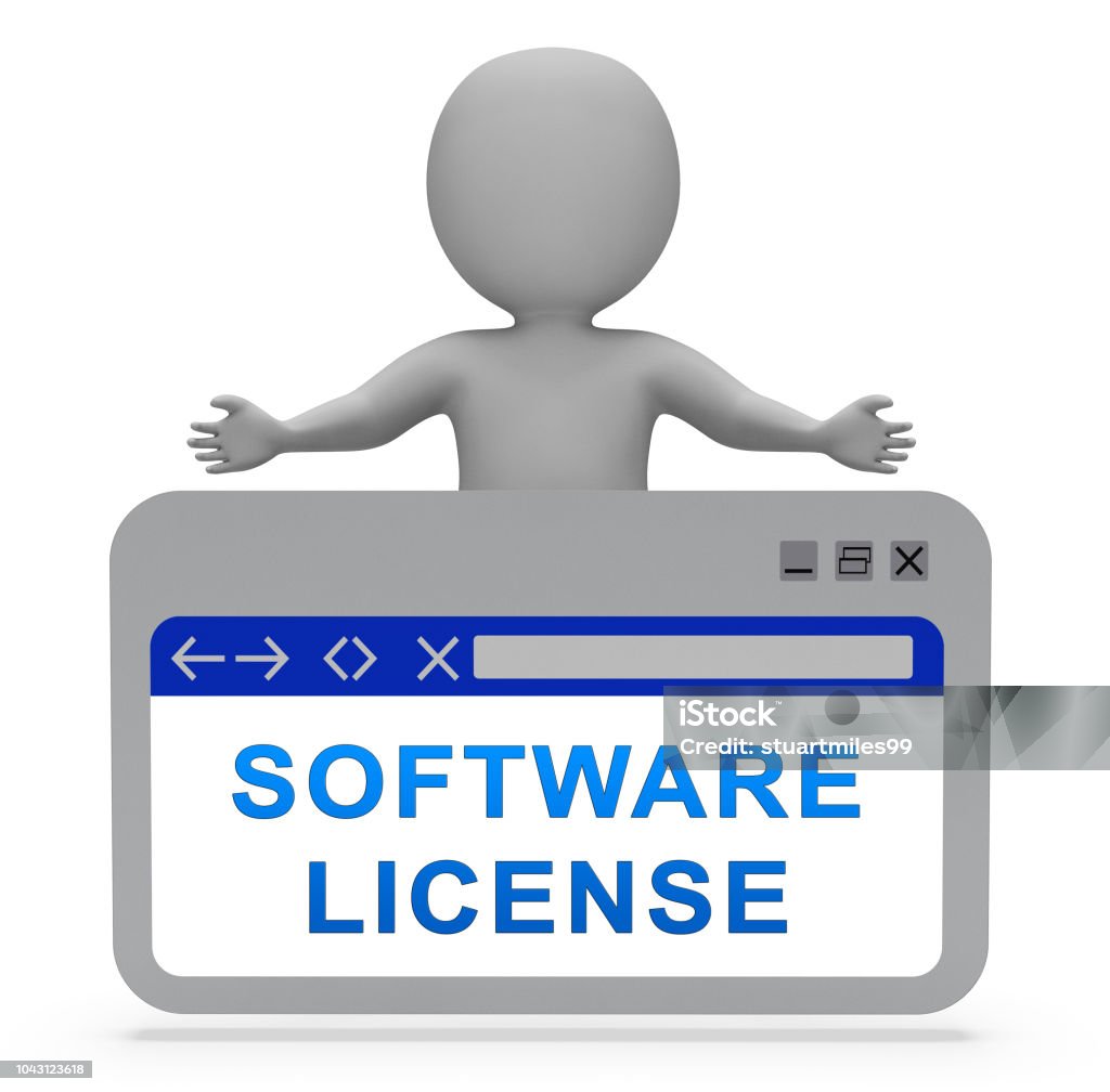 Programming License Photo Software License Certified Application Code 3d Rendering Stock Photo ...