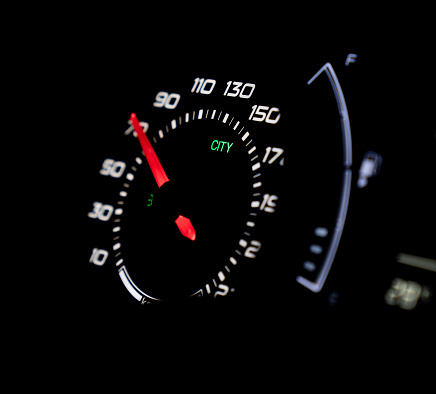 Modern Car Speedometer