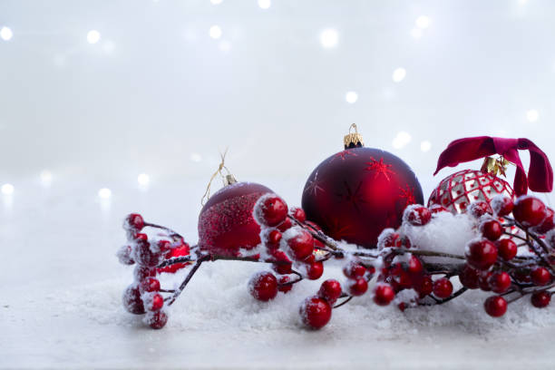 istock Christmas scene with snow 1043124528
