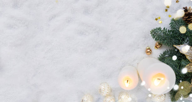 istock Christmas scene with snow 1043124694