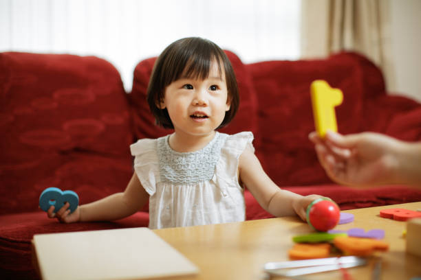 istock Baby girl learning math at home 1043131892