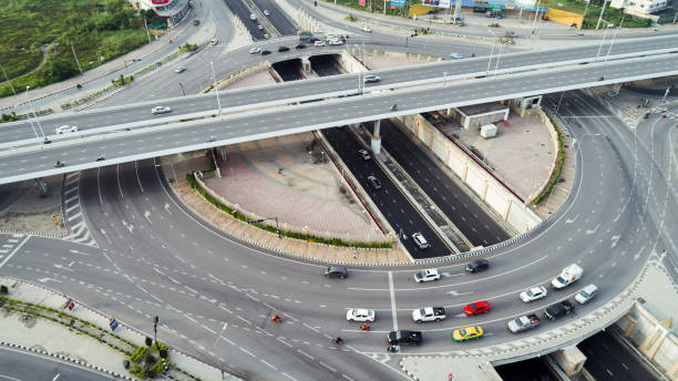 istock Aerial view interchange of Thailand. 1043147196